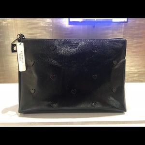 Large MakeUp Bag with metallic hearts Victoria sec